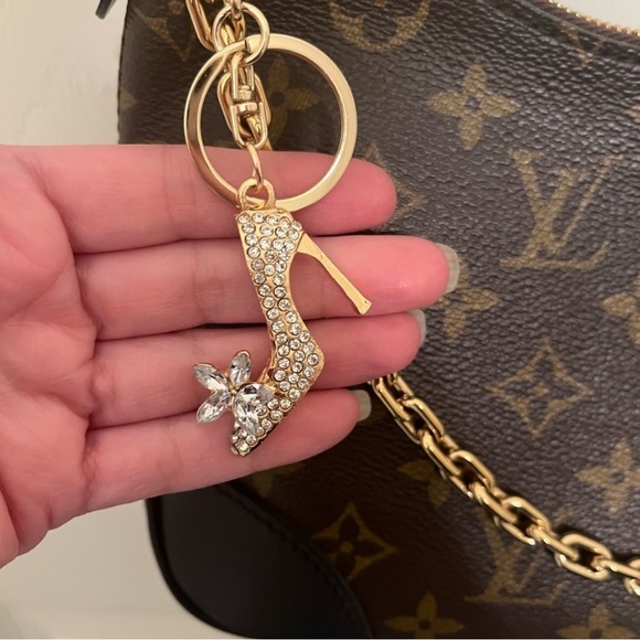 New! Bling Stiletto Purse Charm or Keychain - Picture 3 of 16